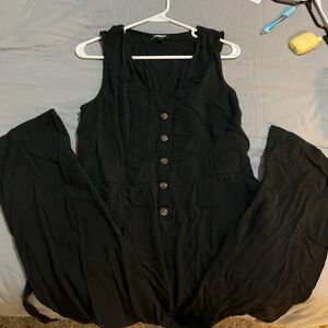 Express LARGE black one piece capris